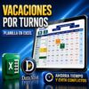 Sistema de control de vacaciones por turno en Excel con macros para empresas.