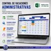 Gestión de vacaciones del personal por departamentos en Excel con macros.