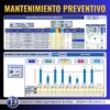 Cronograma semanal de mantenimiento preventivo en Excel.