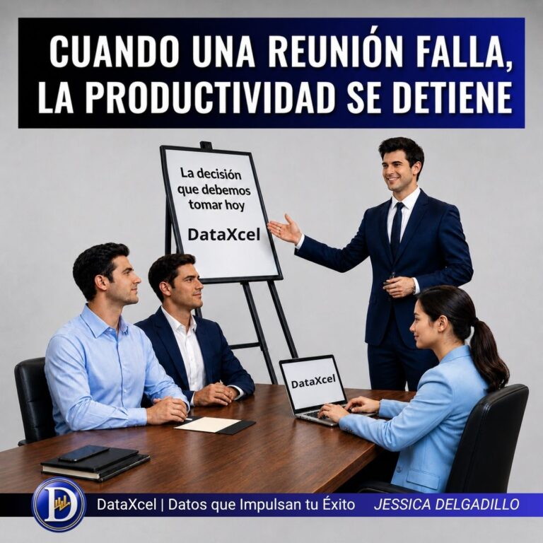 Equipo de trabajo en una reunión empresarial enfocada en la toma de decisiones y la mejora de la productividad.